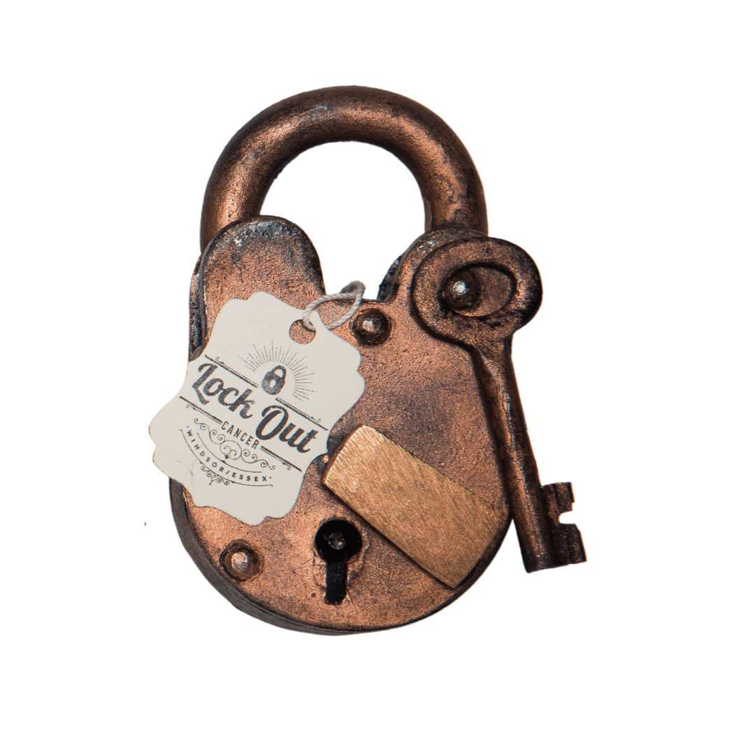 Bronze Padlock_Square with White BG