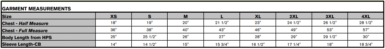 Garment Measurements